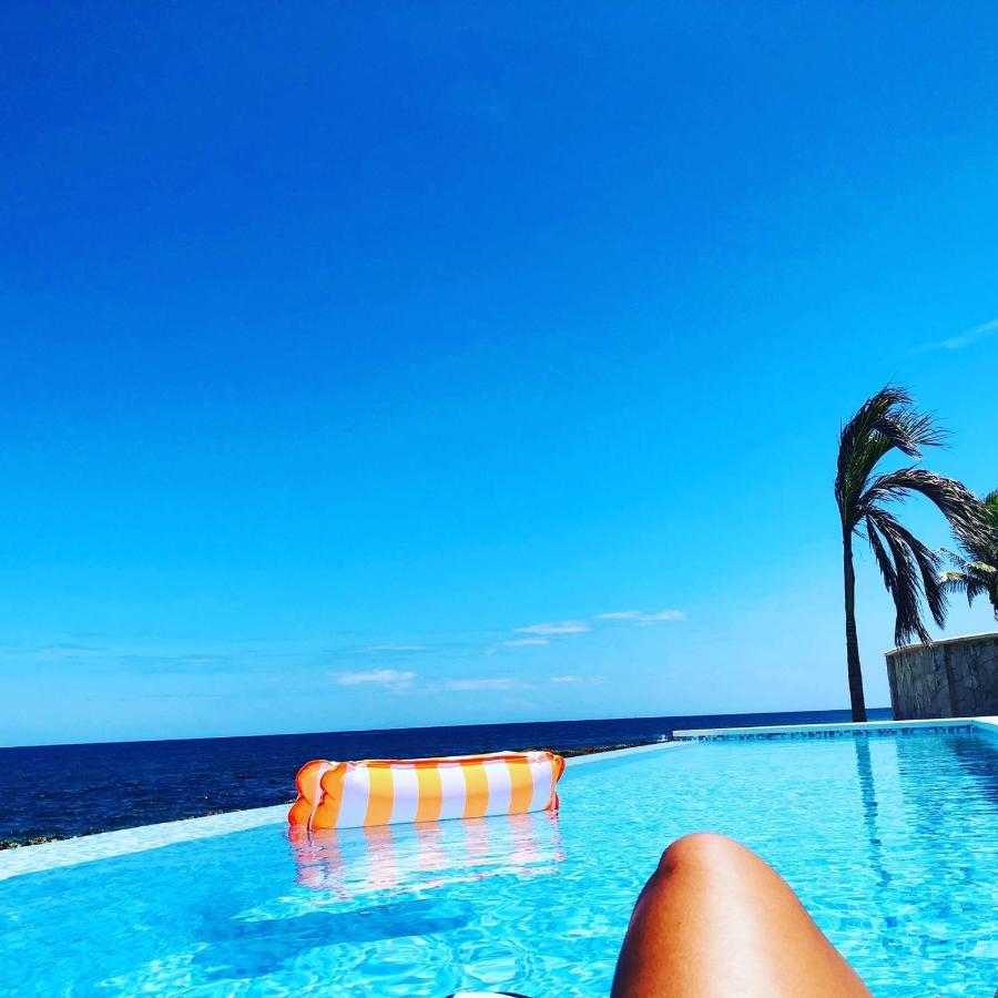 Riviera Maya Luxury Oceanfront Condo Akumal Exteriör bild